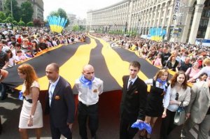Киев, Крещатик, 9 мая 2010 года