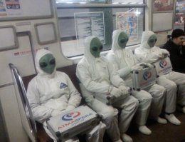 Коллектив РенТВ едет на работу