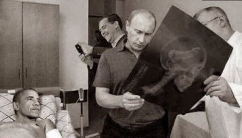 Грешно издеваться над больными людьми, даже если это аккуратно выбритая обезьяна..., которая думает непонятно чем, но на ренгенснимке видно, что у ней в голове.