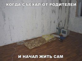 У мя плеяш взял однушку,черновая.Примерно так же,только вместо матраца продавленный диван и монитор плоский