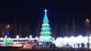 Городская елка...