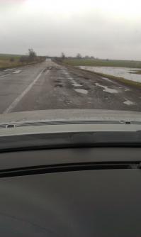 Это дорога Одесса-Болград/Рени и дорога в самом Болграде. Лично по мне, ремонт там не делали со времен Сталина.
