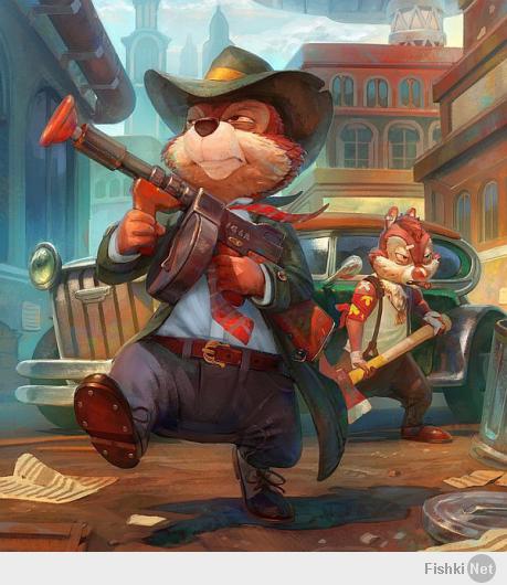 Герои мультфильмов на новый лад