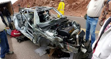Позапрошлогодняя авария на Pikes peak, все живы.