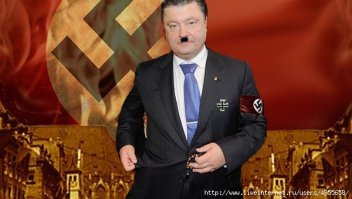 Журналист Господин Порошенко, зачем ваши войска бомбят мирных жителей