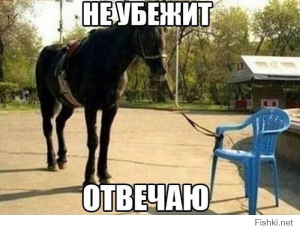 Не убежит. Он уже столько раз пробовал убежать, что теперь даже не пробует.