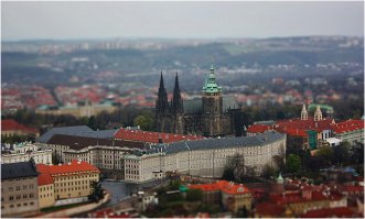 Вот пару моих фотографий: Прага и Майорка (Эффект называется Tilt–shift)