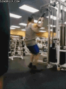 Bizzare people in the gym Bizzare people in the gym