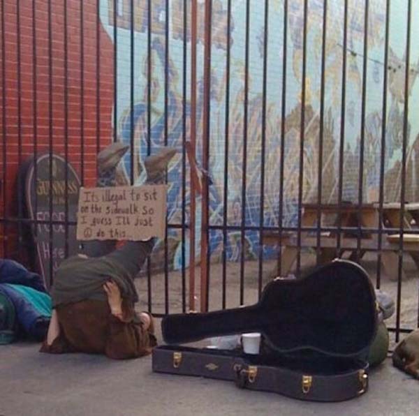 These Homeless People Came Up With The Most Genius Signs