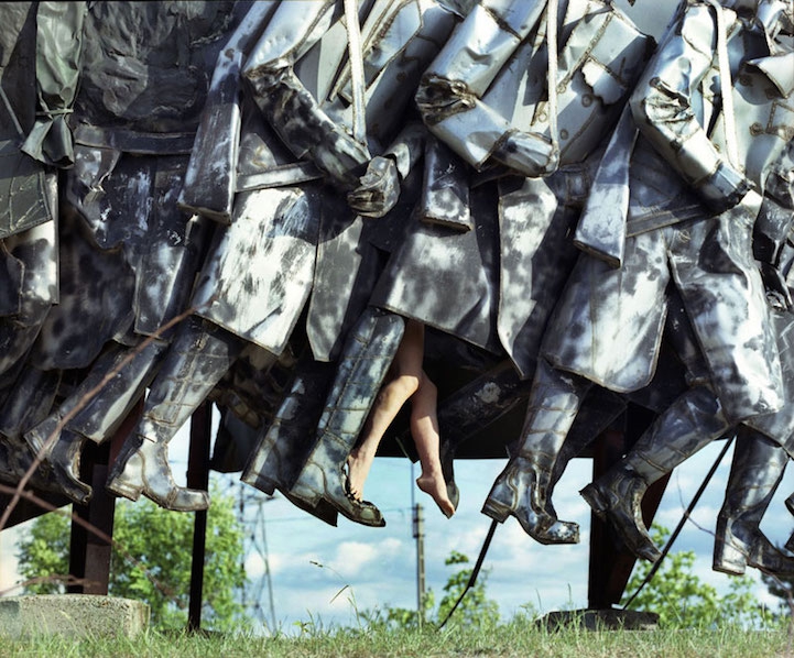 Unexpected Interactions with Monumental Statues by Liane Lang