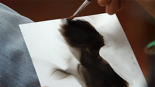 Fire Paintings: Artist Draws With Flames And Soot Fire Paintings: Artist Draws With Flames And Soot