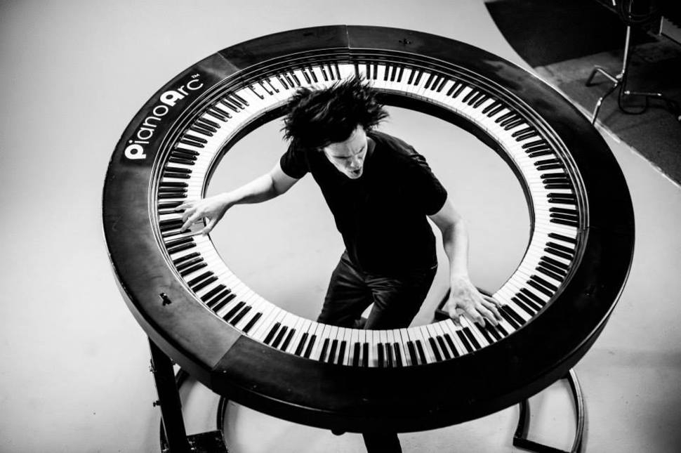 Keyboardist Invents A Circular Piano