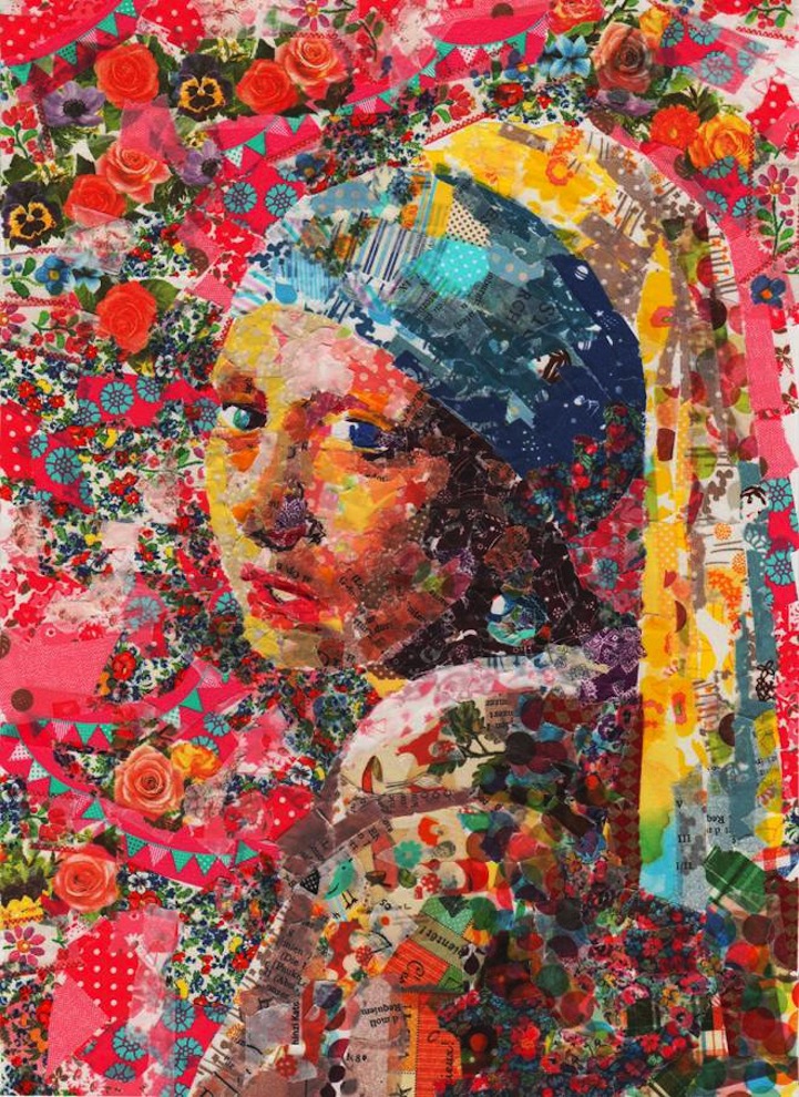 Famous Paintings Recreated with Layers of Masking Tape