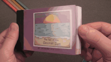 Artist Creates Flipbook Animation With Hidden Ring Inside Artist Creates Flipbook Animation With Hidden Ring Inside