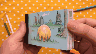 Artist Creates Flipbook Animation With Hidden Ring Inside Artist Creates Flipbook Animation With Hidden Ring Inside
