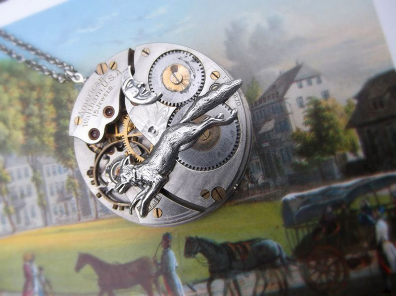 Mother And Daughter Turn Used Antique Pocketwatch Parts Into Jewelry 