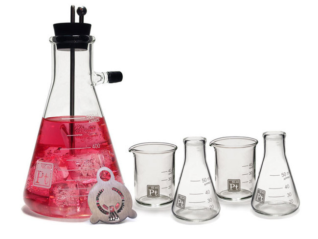 1. The Erlenmeyer Vacuum Flask Cocktail Shaker Set:
