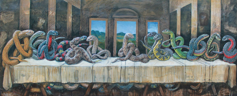 The Serpent’s Supper, After Da Vinci