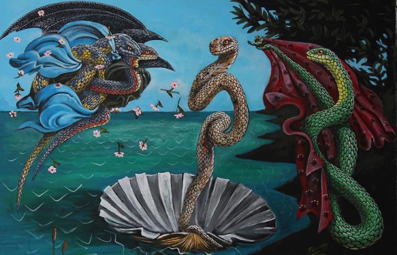 The Birth Of Snake Venus, After Botticelli