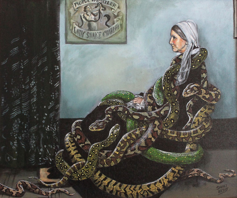 Retired Lady Snake Charmer, After Whistler