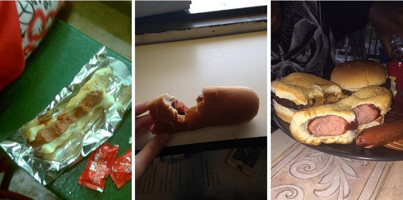 Why does an innocent hot dog deserve this?