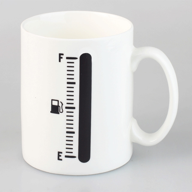 This cup will tell you when your coffee is the perfect temperature:
