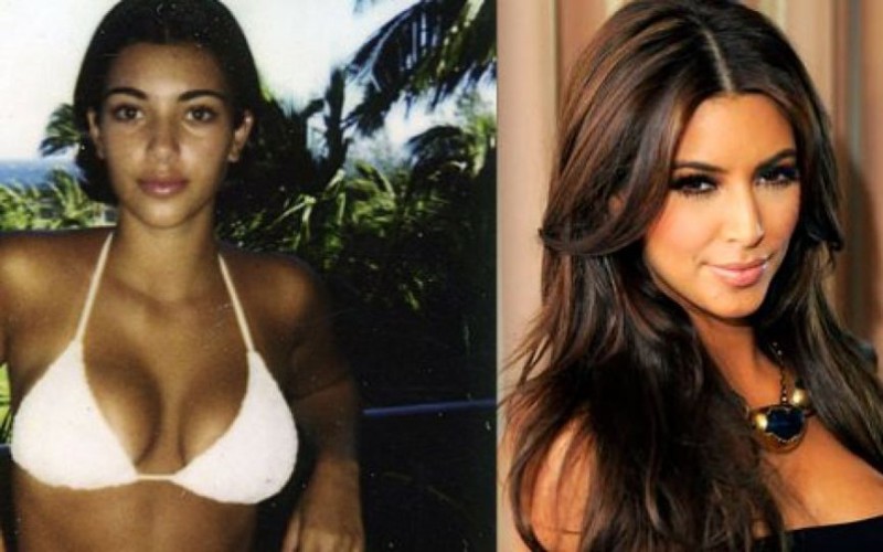 9. Kim K Before And While