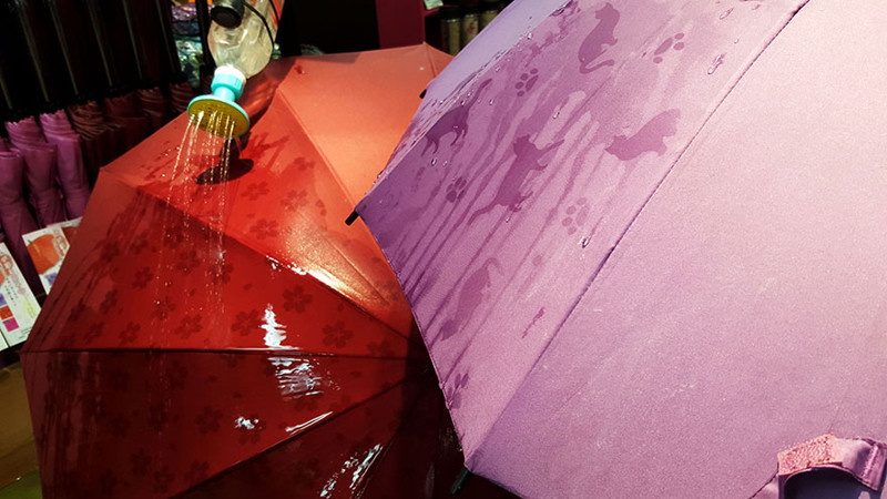 These Japanese Umbrellas Reveal Hidden Patterns When Wet