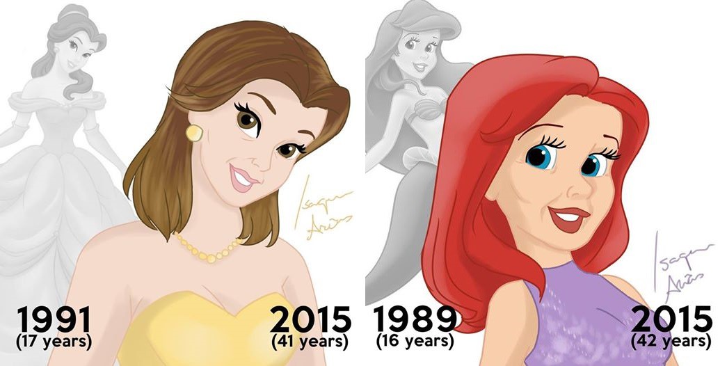 Disney Princesses At Their Current Ages