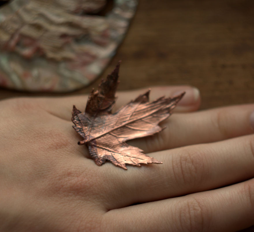 Beautiful Jewelry Made From Natural Objects Using Electroforming Method