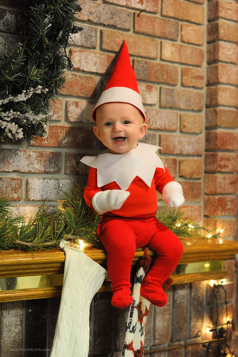 His wife made the costume and he started documenting the elf’s mischievous adventures