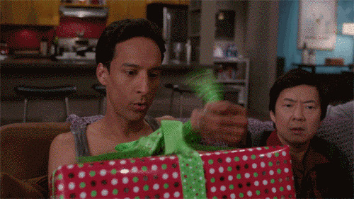 7. And then it’s your turn to open a gift.