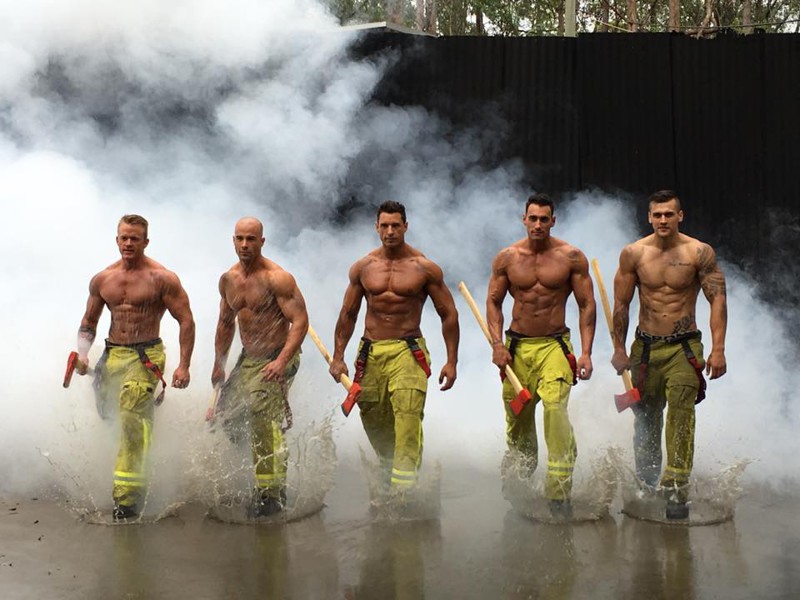 The calendar raises funds for the Children’s Hospital Foundation and the Westmead Children’s Hospital burns unit. In 2017 they’ve added ANOTHER charity they’ll be assisting.