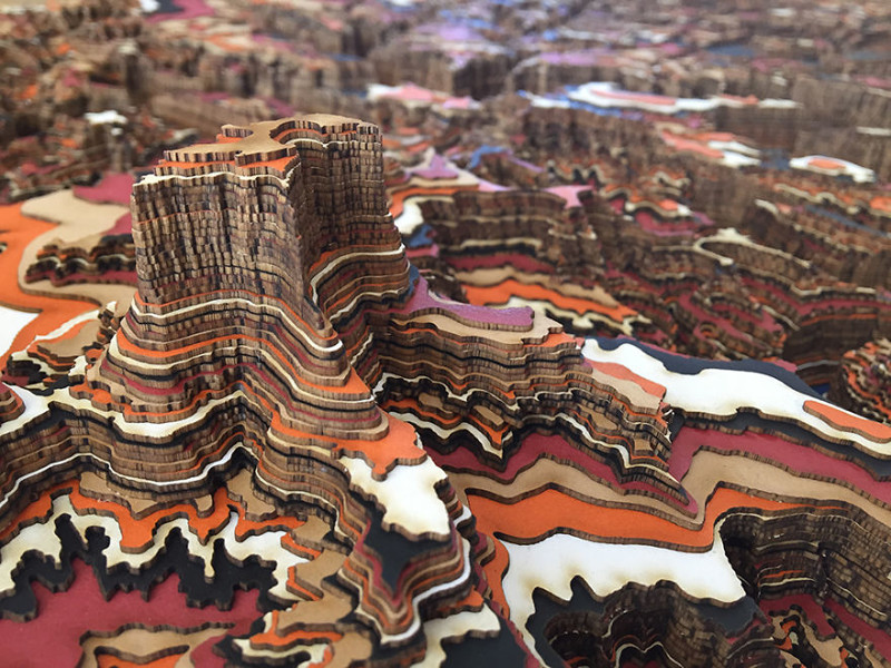 I Made An Intricate Topography Table Based On Canyonlands National Park