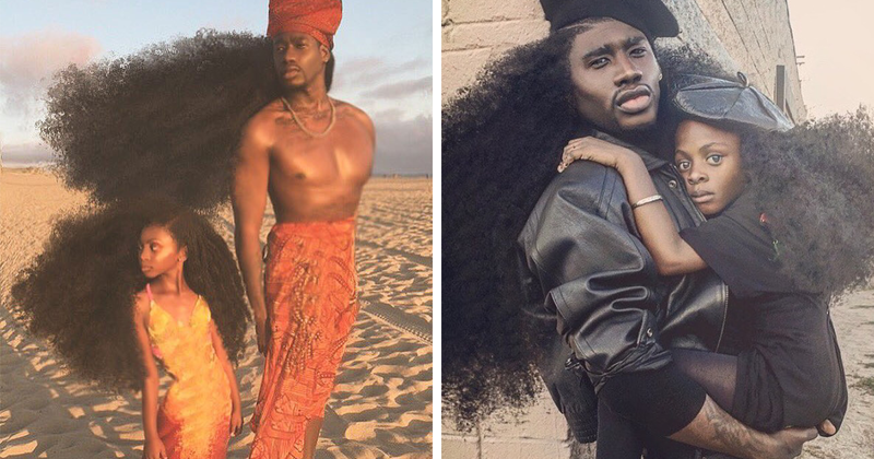 Father & Daughter Duo Takes Over The Internet With Their Natural Hairdos
