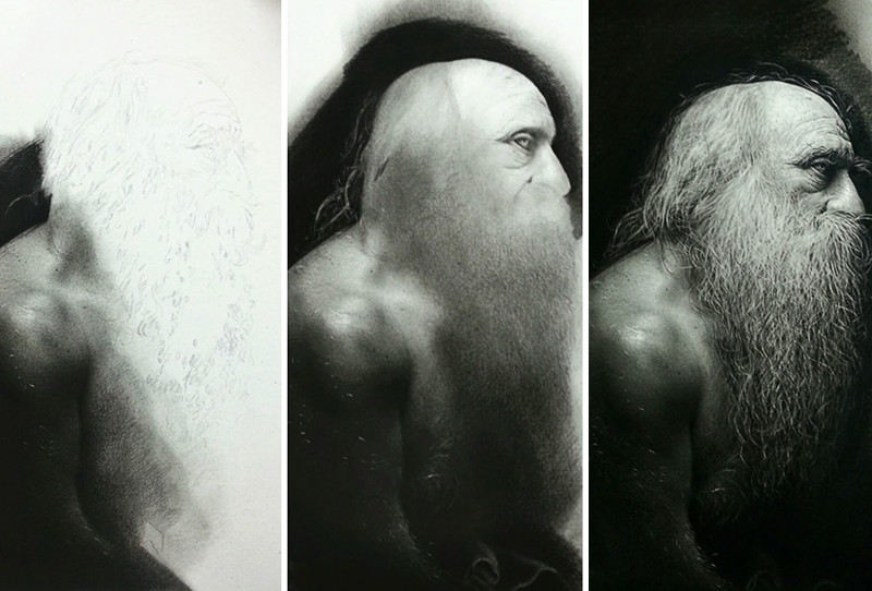 Artist Spends 100s Hours Drawing Hyperrealistic Art Using Renaissance Techniques