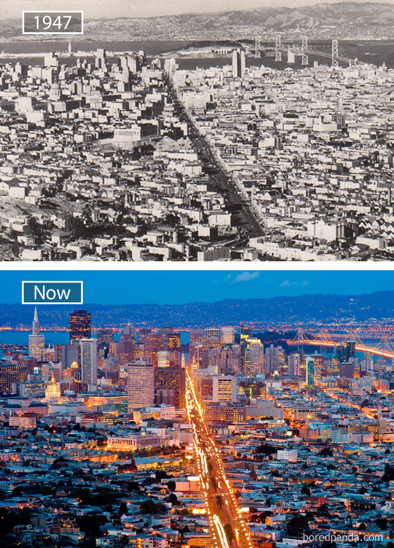 #19 San Francisco, Usa - 1947 And Now