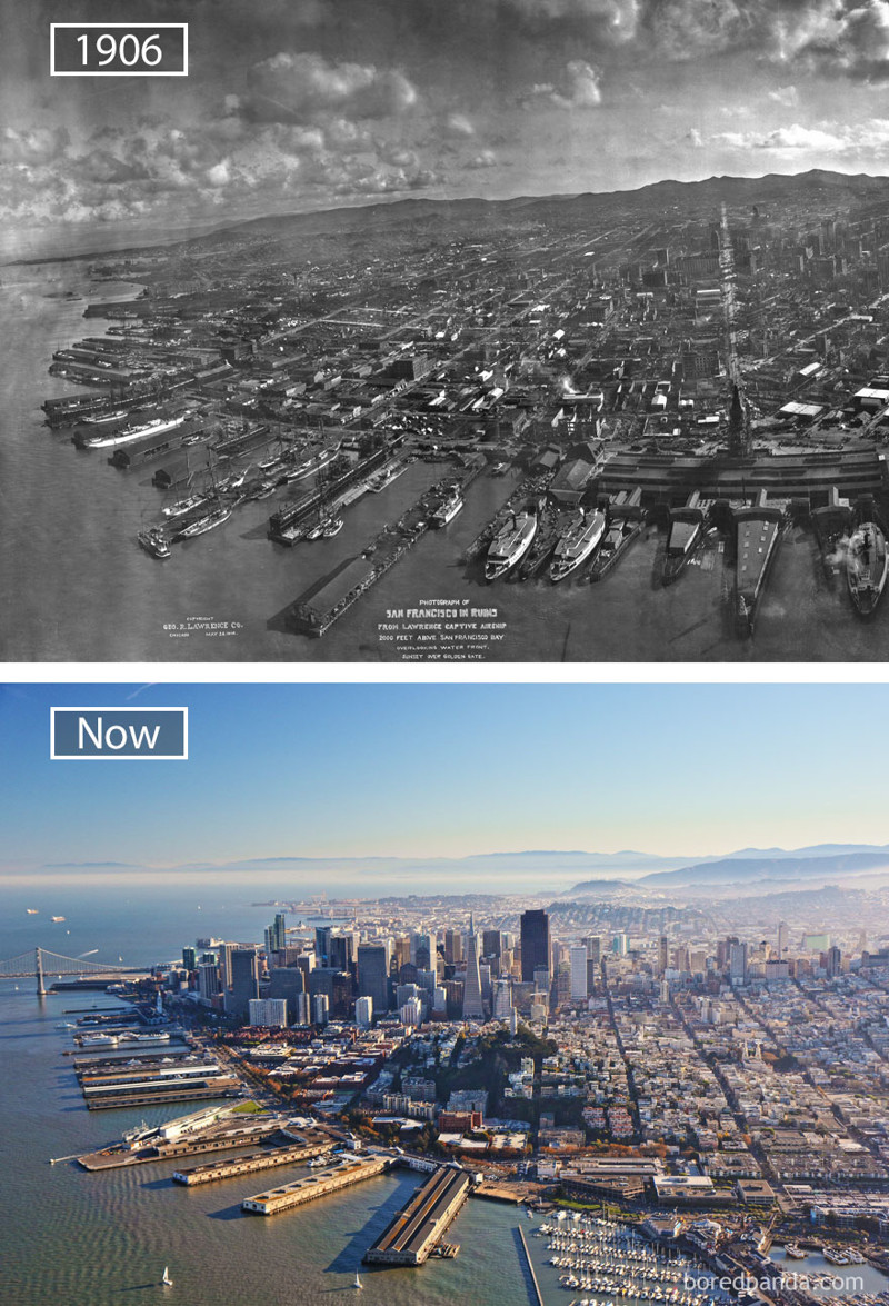 #22 San Francisco, USA - 1906 And Now