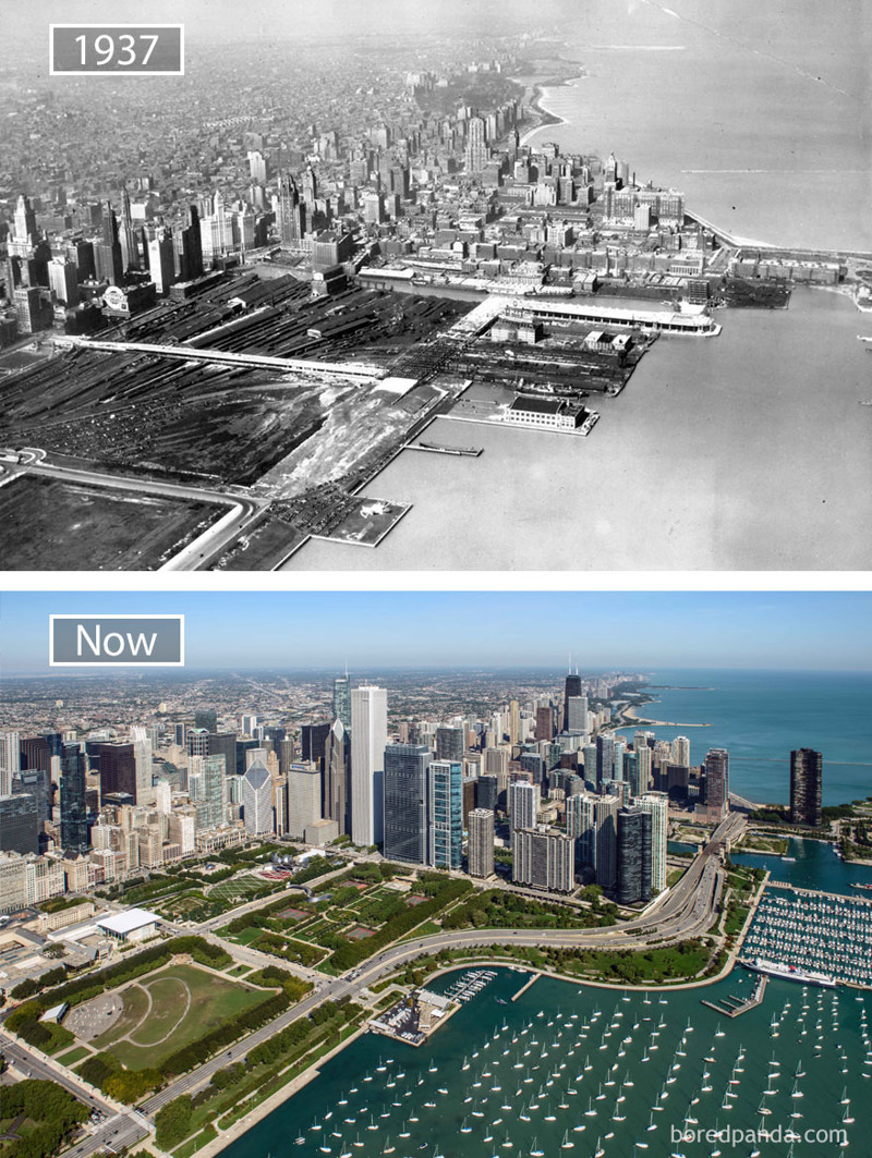 #24 Chicago, Usa 1937 And Now
