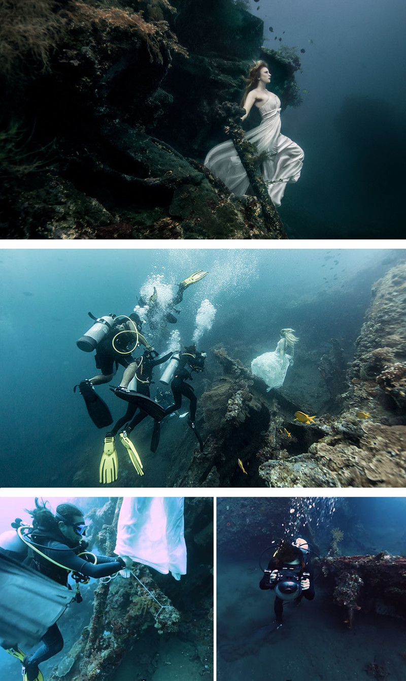 #8 Photoshoot 25m Under The Sea In A Sunken Shipwreck