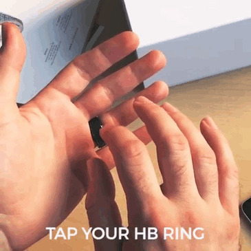 All you have to do is tap the ring whenever you’re connected to data or Wi-Fi and you’ll be able to feel your loved one’s heartbeat in real time!