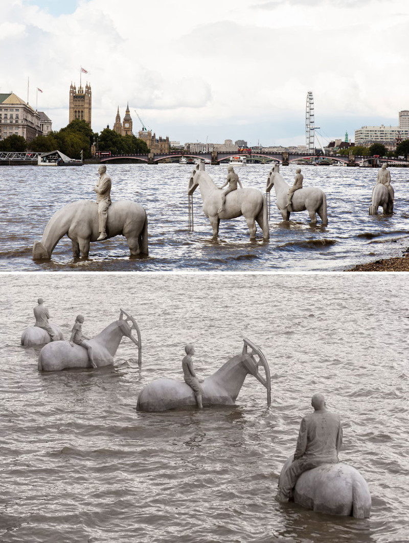 #38 The Rising Tide By Jason Decaires Taylor, London