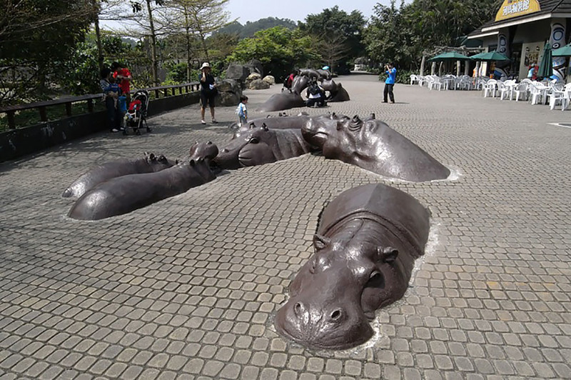 #17 Hippo Sculptures, Taipei, Taiwan