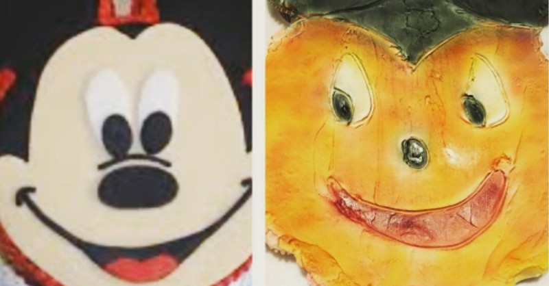  This sunburned Mickey Mouse.