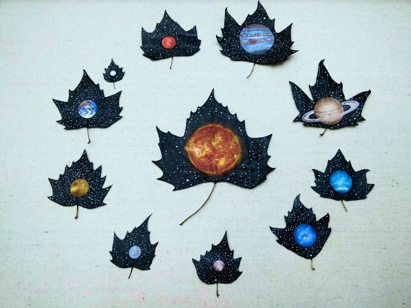 24 Fallen Leaves: Georgian Couple Uses Fallen Leaves To Create Out-Of-This-World Art