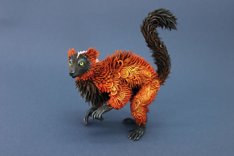 Russian Artist Creates Fantasy Animal Sculptures From Velvet Clay