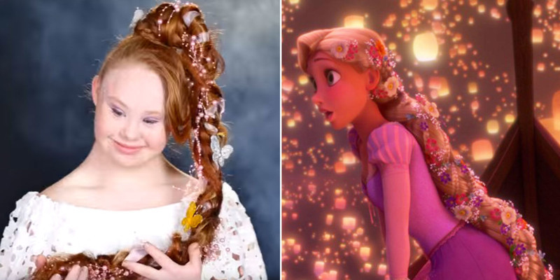 You Have To See This Model With Down Syndrome Become 6 Disney Princesses