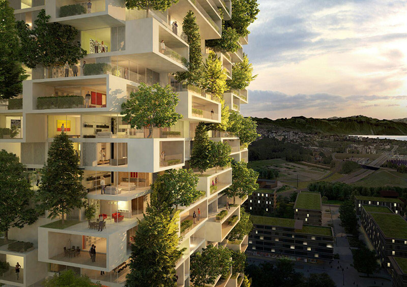  First Vertical Forest In Asia To Have Over 3,000 Plants And Produce 132 Pounds Of Oxygen Per Day