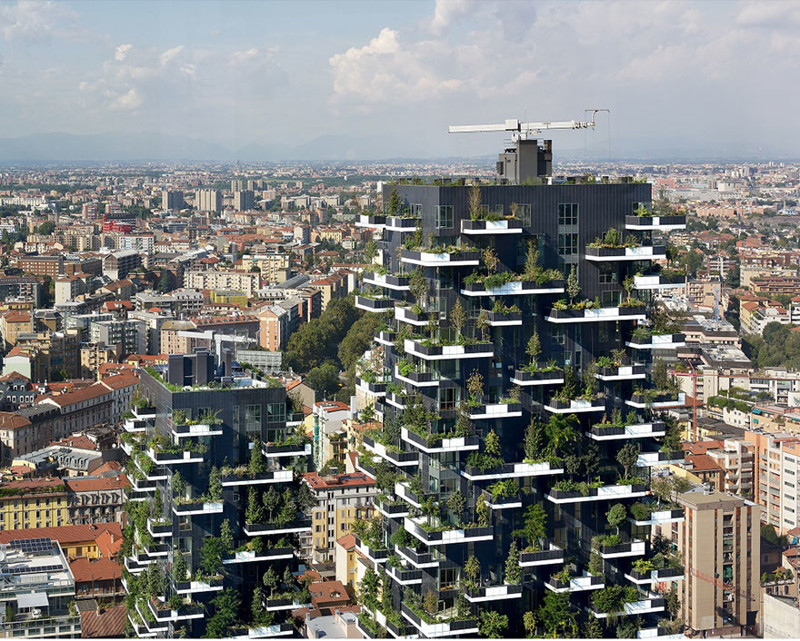 And two vertical forests, called Bosco Verticale, have already been built in Milan, Italy