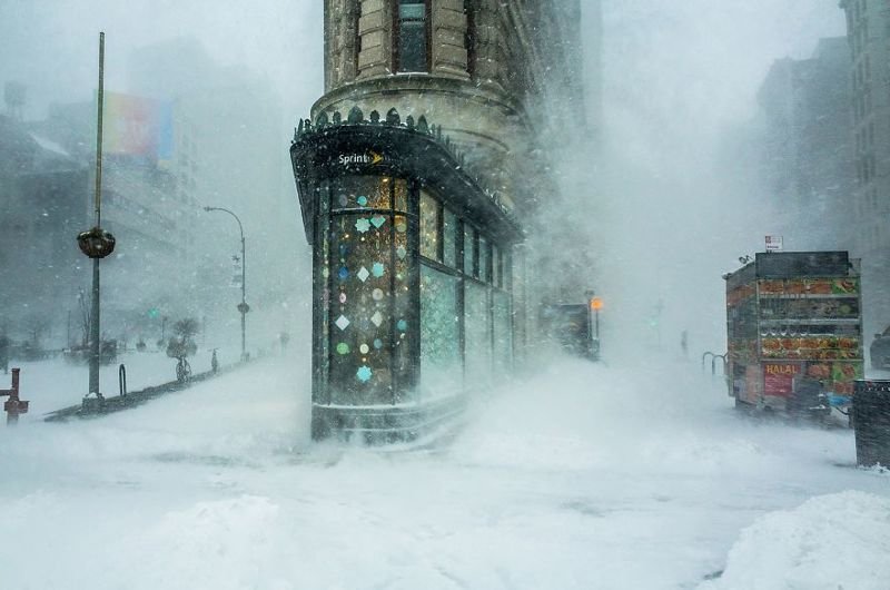 #7 Flatiron Building In The Snowstorm By Michele Palazzo (Remarkable Award In Architecture & Urban Spaces Category)